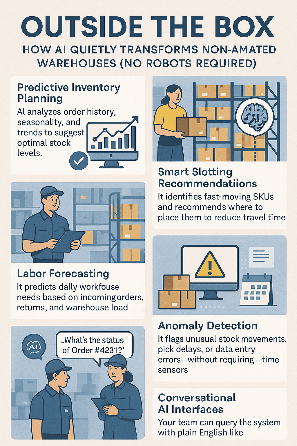 Outside the Box: How AI Quietly Transforms Non-Automated Warehouses (No Robots Required) Cover